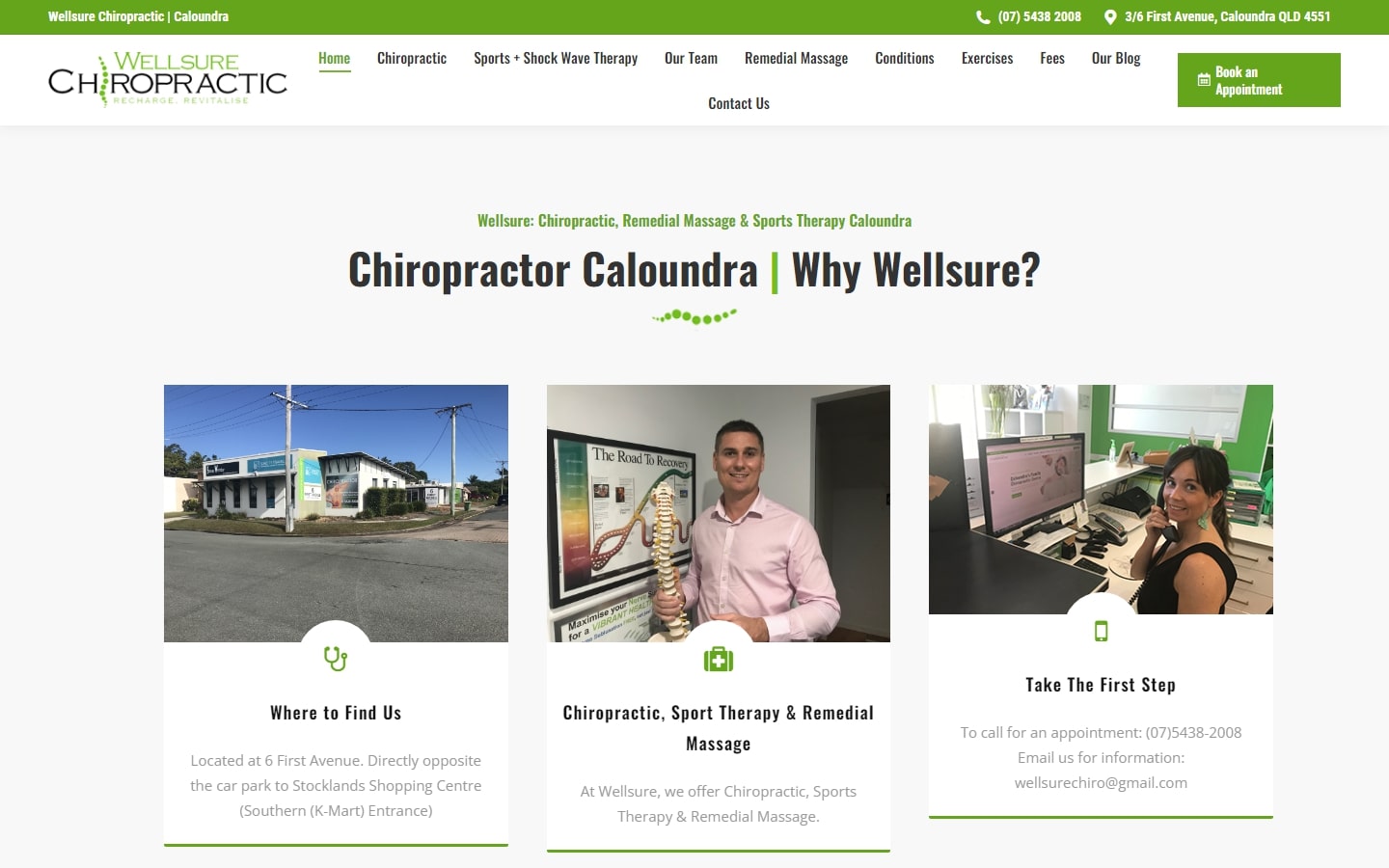 Website for Chiropractic